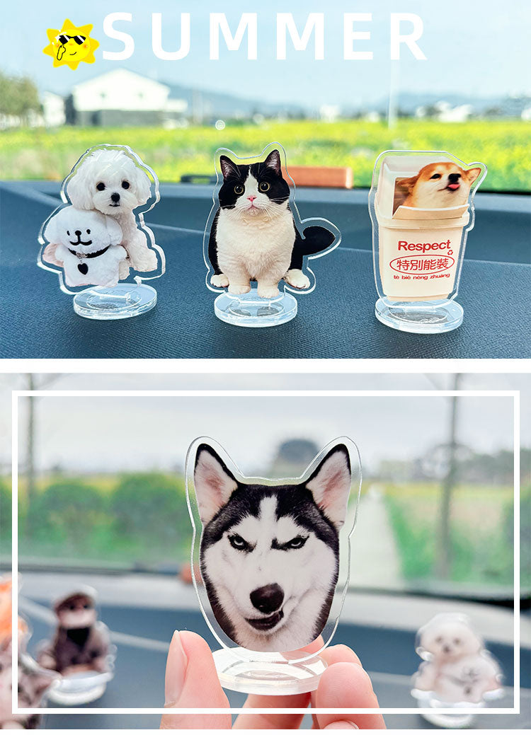 Custom Pet Acrylic Standee - Double-Sided Waterproof Display